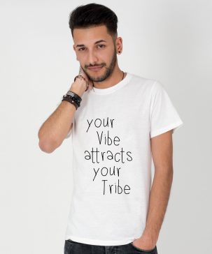 Tricou-barbati-Your-Vibe-Attracts-Your-Tribe-1b
